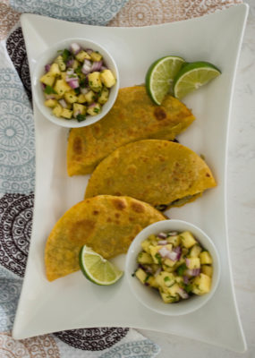 Satisfy your taco craving with these delightful Black Bean Avocado Rice Tacos with Pineapple Salsa. Crunchy and flavorful with spicy jalapeño and creamy avocado, these vegetarian tacos are sure to please!
