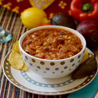 With only 10 minutes of prep time, this Slow Cooker Fiesta Turkey Chili is a heart-healthy meal everyone will love. This one-pot meal is delicious and easy weeknight comfort food!