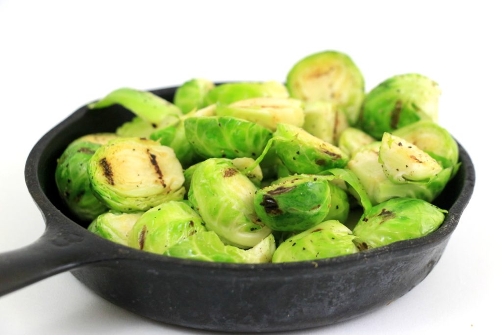 Grilled Maple Bacon Brussels Sprouts