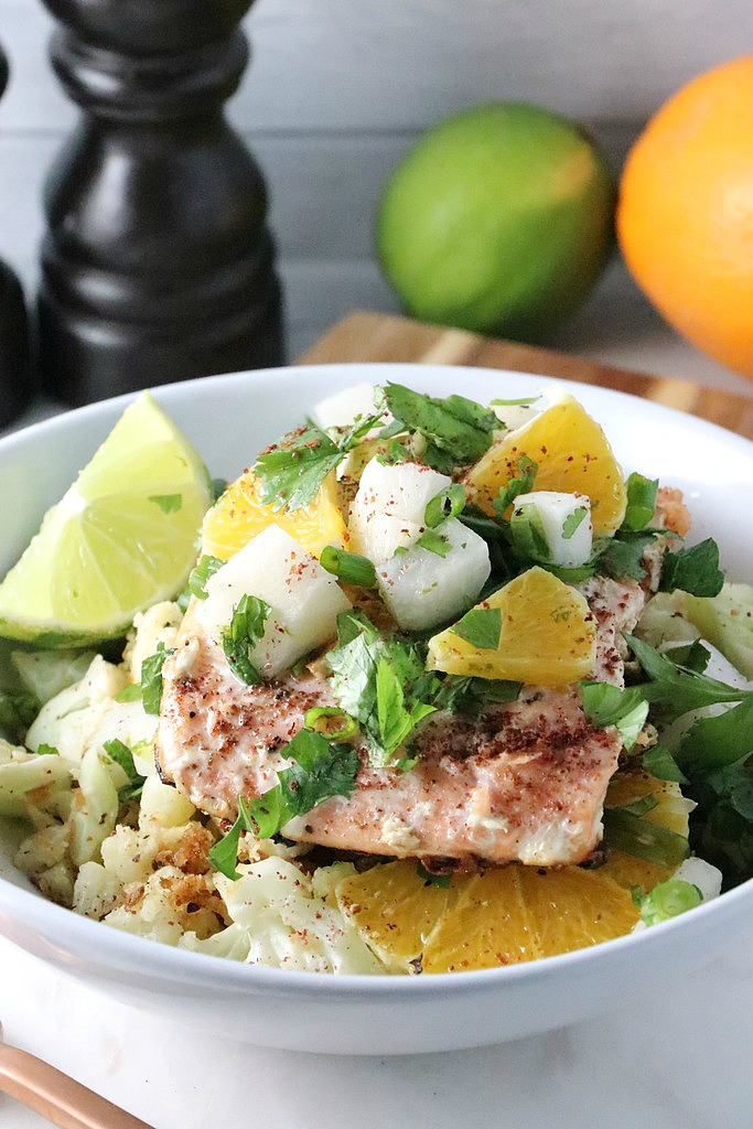 If you love effortless spring-inspired dishes, you need to try this recipe for Pan-Seared Citrus Salmon! Paired with cauliflower rice and seasoned with the fresh flavors of spring, this healthy dish is a must try.