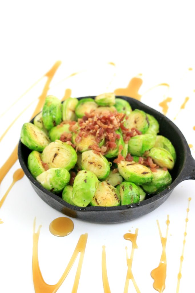 These Grilled Maple Bacon Brussels Sprouts are going to change the way you think about those tiny green cabbages. Sweet and salty with a little flavor from the grill makes these brussels sprouts a delicious appetizer.
