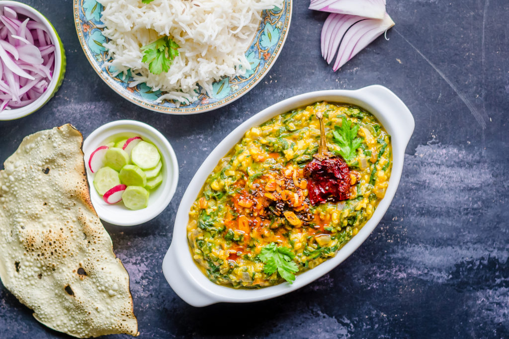 Indian-Style Vegan Spinach Lentil Curry