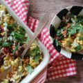 Ditch the not-so-healthy boxed dinner for this Vegan Chili Mac and Cheese recipe instead. Clean eating has never been simpler than this veggie and protein packed easy weeknight meal. A vegetarian dish that will fool the meat lovers.