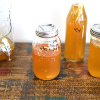 You will love the probiotic benefits of doing a Second Fermentation while making Ginger Kombucha. You'll be amazed how much better this beverage is compared to soda! You will have more energy and better digestion with this outstanding immunity booster.
