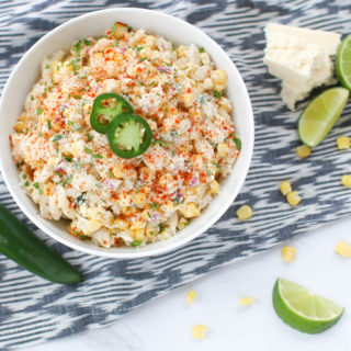 Showcase this Mexican Street Corn Pasta Salad recipe as the star side dish at all of your summer gatherings this year. Bursting with flavor and textures, everyone will love this unique side!