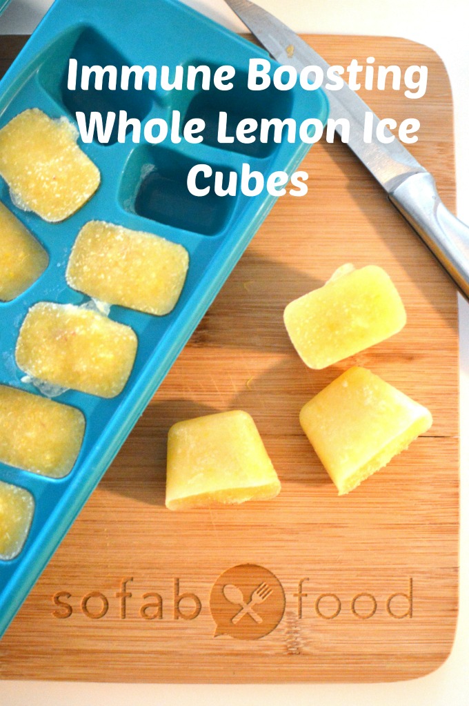 Immune Boosting Lemon Ice Cubes