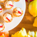 This super easy Lemon and Strawberry Curd Bites recipe is pretty perfect for little fingers for Summer Break. With homemade lemon strawberry curd in a light and crispy pre-made pastry shell garnished with fresh strawberries, your kids will enjoy every bite!