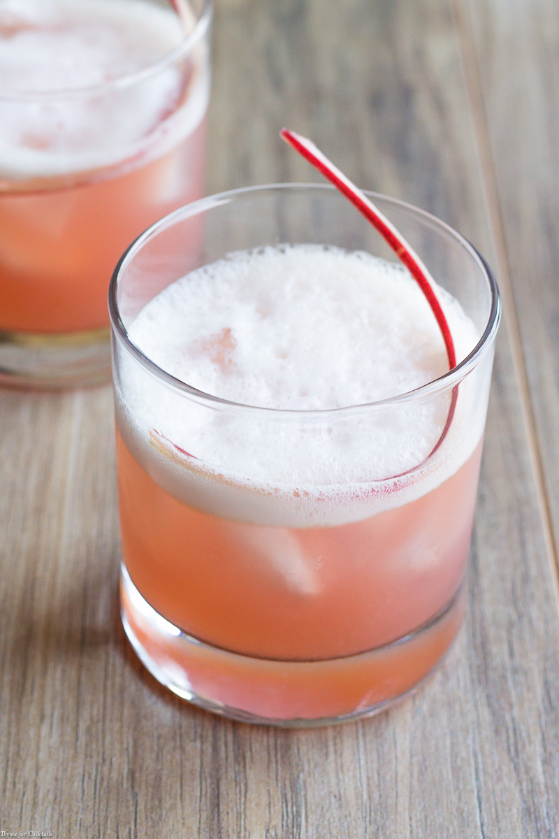 Relax at the end of the day by sipping on a Rhubarb Whiskey Sour that embodies everything you love about summer. Hints of ginger and honey round out this balanced cocktail.