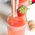 The next time you plan an over-21 party for your friends, you need to make these gorgeous Strawberry Cantaloupe Wine Sparklers made with fresh fruit for a refreshing adults only treat!