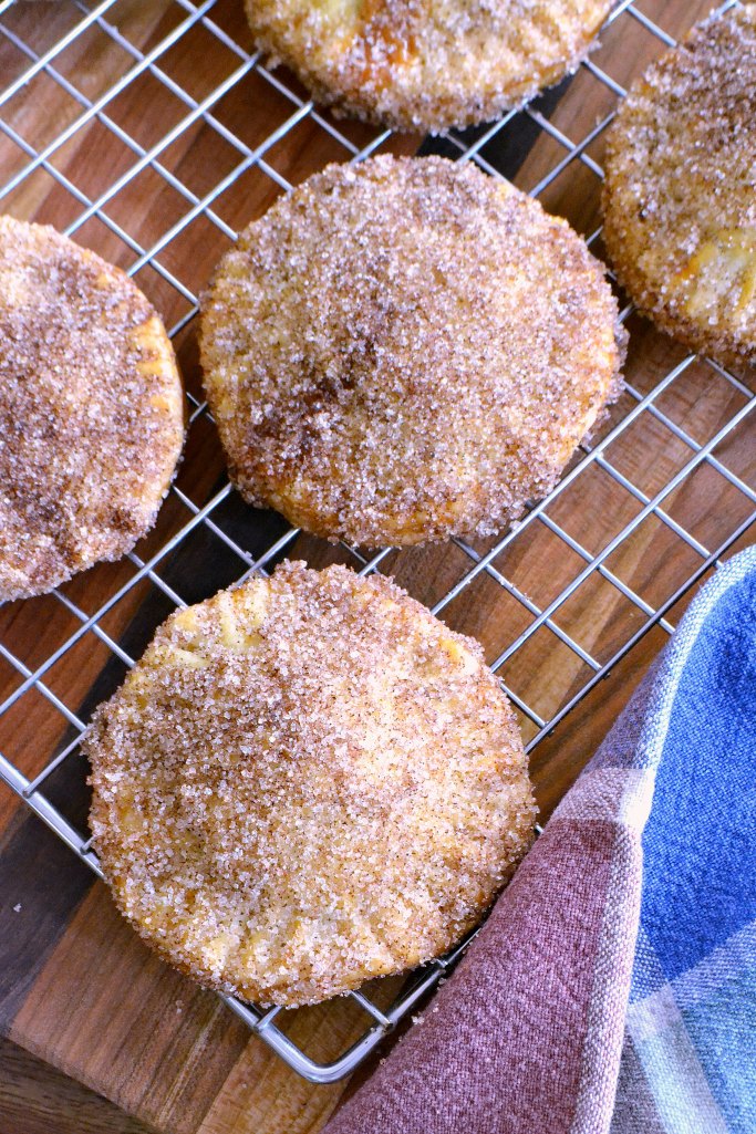 Serve up a fresh, homemade churro-inspired treat with a surprise filling inside at your next summer gathering. This Mini Cajeta-Stuffed Churro Pies recipe will have crowds begging for more!