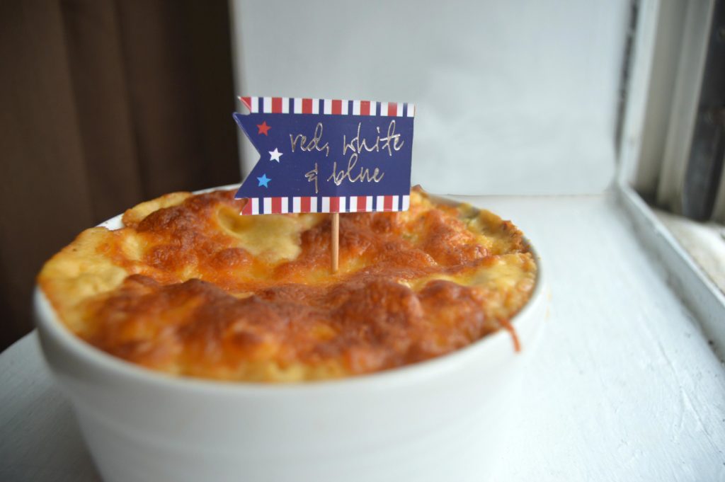 You absolutely need this decadent 5-Cheese Baked Macaroni and Cheese at your next summer gathering. Rich Gouda pairs beautifully alongside a host of other creamy cheeses creating fireworks for your tastebuds and a recipe you can't resist.