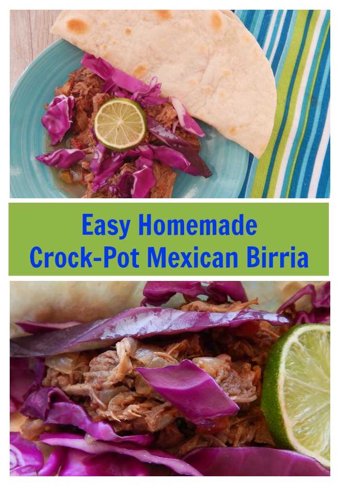 Learn how to make this easy Homemade Crock-pot Mexican Birria!