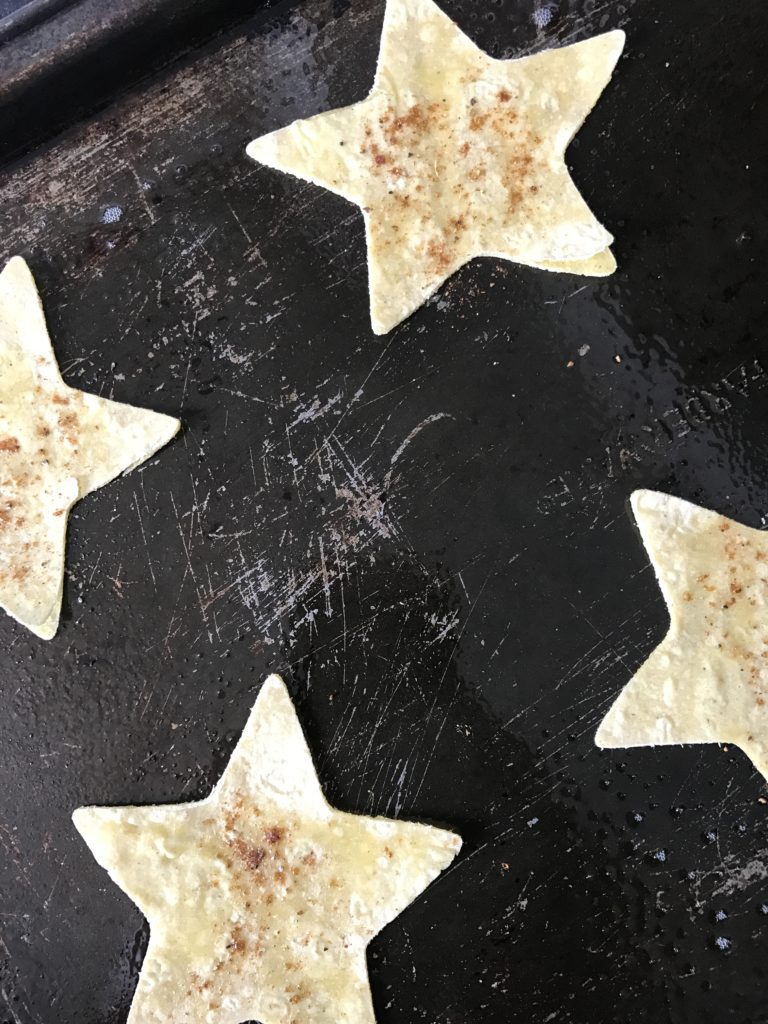 The 4th of July is right around the corner and whether you’re heading to a backyard BBQ or lounging on the beach, these Star Shaped Tortilla Chips will be the perfect addition to your spread!