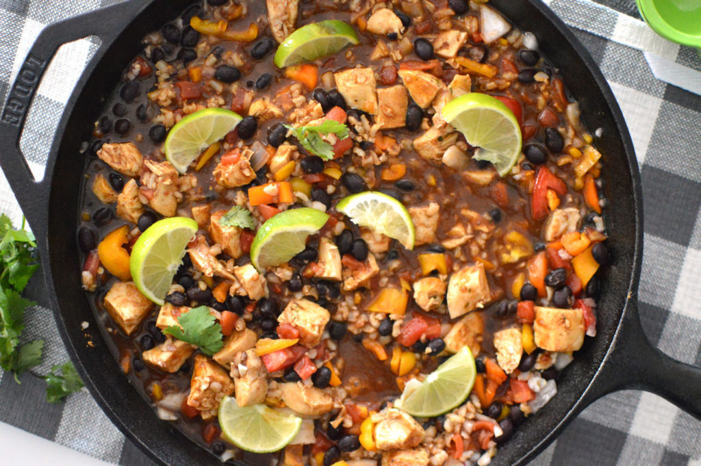 This Skillet Cilantro Lime Chicken and Rice is a one-pan wonder that's packed with protein and bursting with flavor. Perfect for busy weeknights, this attractive dish can be ready in about 30 minutes!