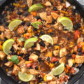 This Skillet Cilantro Lime Chicken and Rice is a one-pan wonder that's packed with protein and bursting with flavor. Perfect for busy weeknights, this attractive dish can be ready in about 30 minutes!