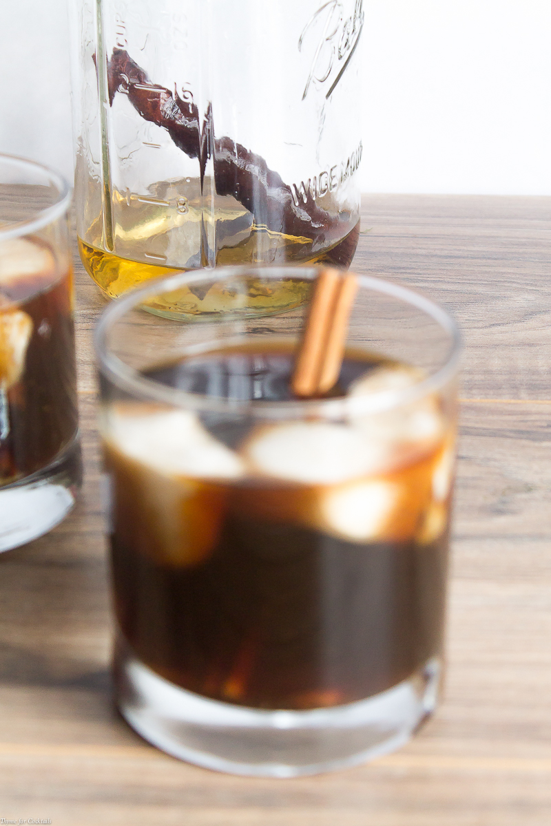 It’s like your favorite coffeehouse drink married a spice-infused vodka cocktail to create this late afternoon treat. This Spiced Cold Brew Cocktail combines coffee, vodka, coconut creamer ice cubes, and cinnamon for a happy hour drink that’s a real pick me up!