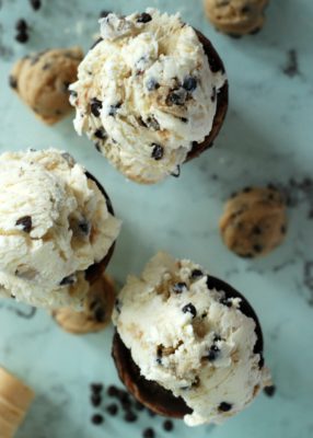 Skip the hassle of baking when you want fresh-from-the-oven cookie taste. Whip up this Cookie Dough No Churn Ice Cream recipe with chocolate chips instead.
