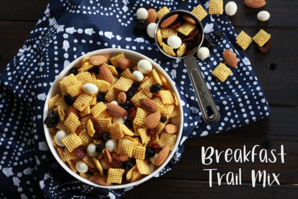 You will save time each day this week when you enjoy this Make Ahead Breakfast Trail Mix recipe packed with whole grains, dried fruits, and nuts.