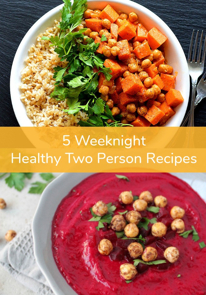 You are going to be absolutely surprised how easy cooking for two can be when you try these five weeknight Healthy Two Person Recipes. Cut down on leftovers with recipes designed for two people to enjoy!