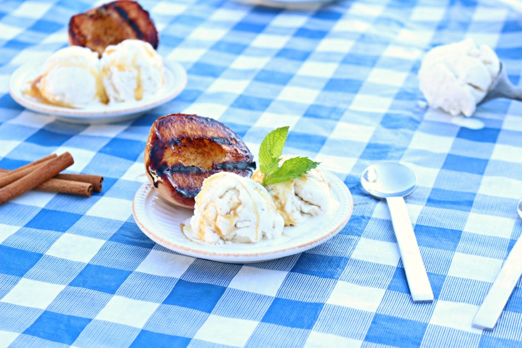 This weekend you are going to want to whip up a batch of Brown Sugar Cinnamon Grilled Peaches for your friends and family. A simple five ingredient recipe.