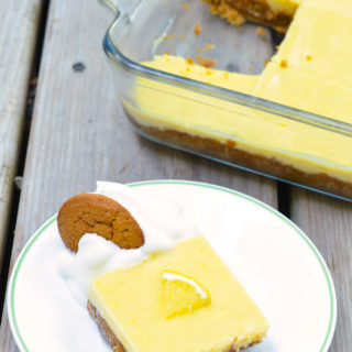 This Gluten-Free Lemon Bars recipe uses store-bought cookies for a crunch and a wheat-free crust. Topped with a homemade tart lemon custard, this is one treat everyone will love!