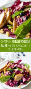 Farmers Market Swedish Grilled Chicken Radicchio Salad