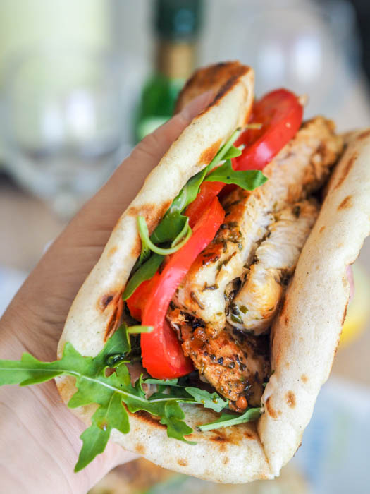 This bright, bold Mediterranean Chicken Breasts recipe full of lemon, oregano, and garlic is perfect for your weekday sandwiches, salads, and bowls.