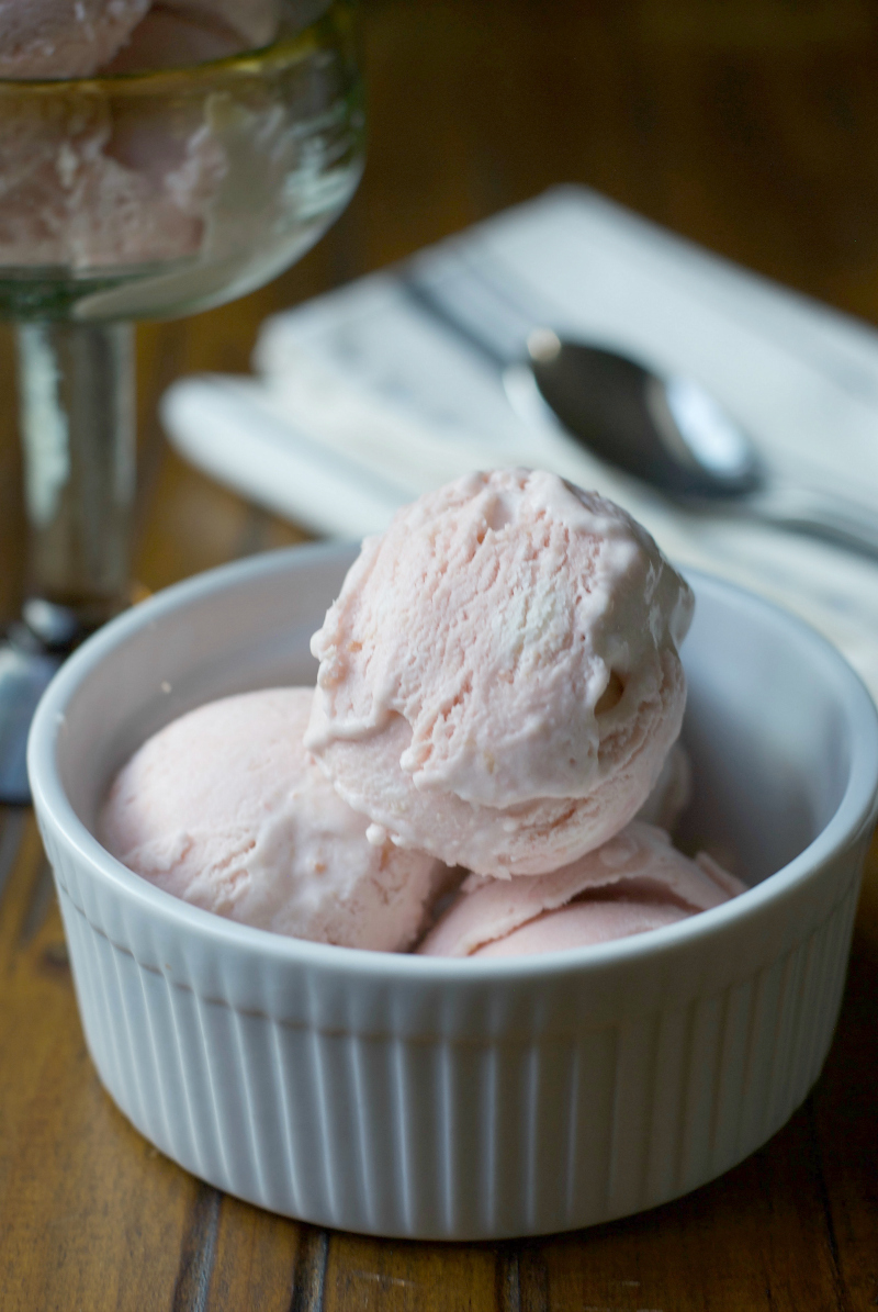 Rhubarb No-Churn Ice Cream Recipe