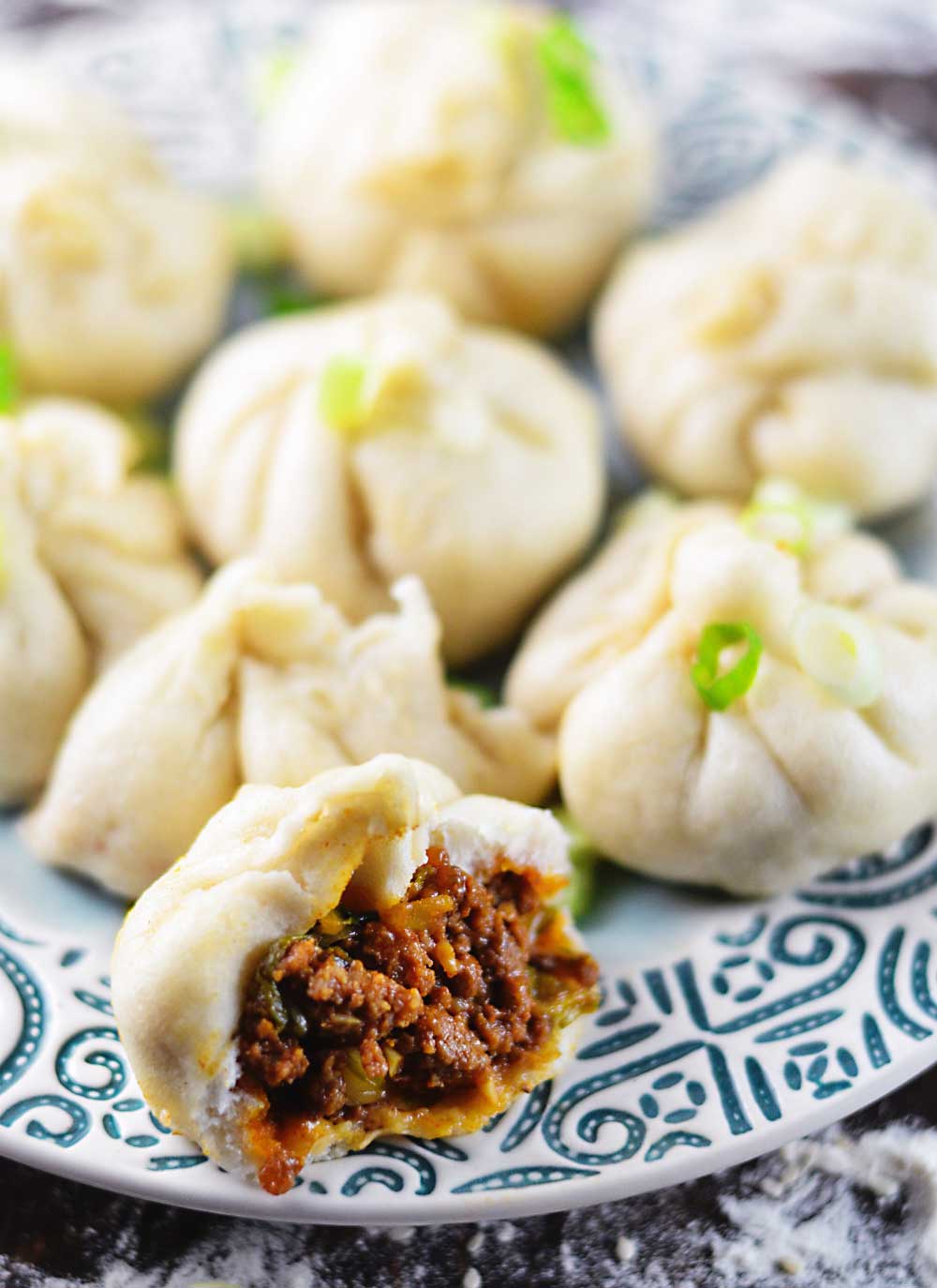 Asian-Spiced Beef Cabbage Bao Bierock feature a seasoned meat and cabbage mixture spiced with fiery Korean gochujang chile paste, sesame, and plenty of garlic and ginger. This unconventional bao is made with a single ingredient.