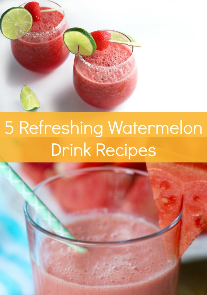 You need these five Refreshing Watermelon Drink Recipes for all of your summer entertaining. Your fresh, farmers market produce is about to get a refreshing makeover!