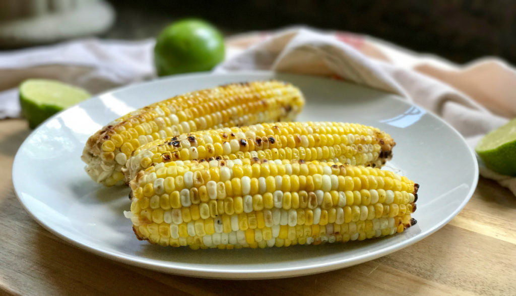 Grilled Maple Lime Corn on the Cob