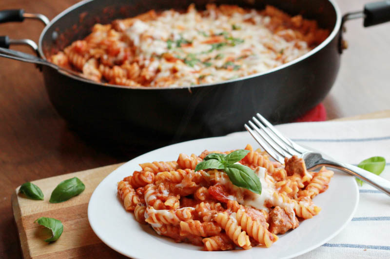 One-Pan Beefy Cheesy Pasta Skillet