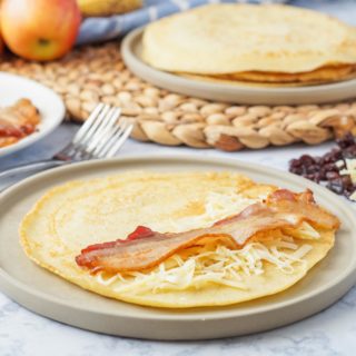 Bring the Netherlands to your breakfast table with this Pannenkoeken recipe. These large, thin Dutch Pancakes are delightful on their own, but once you add the sweet and savory fillings, they are nothing short of magical!
