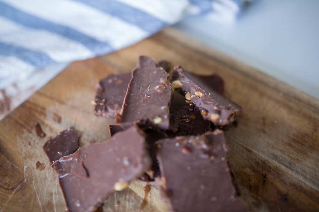 The next time you want to snack guilt-free reach for this sweet and salty Honey Pistachio Chocolate Bark recipe full of healthy fats and antioxidants.