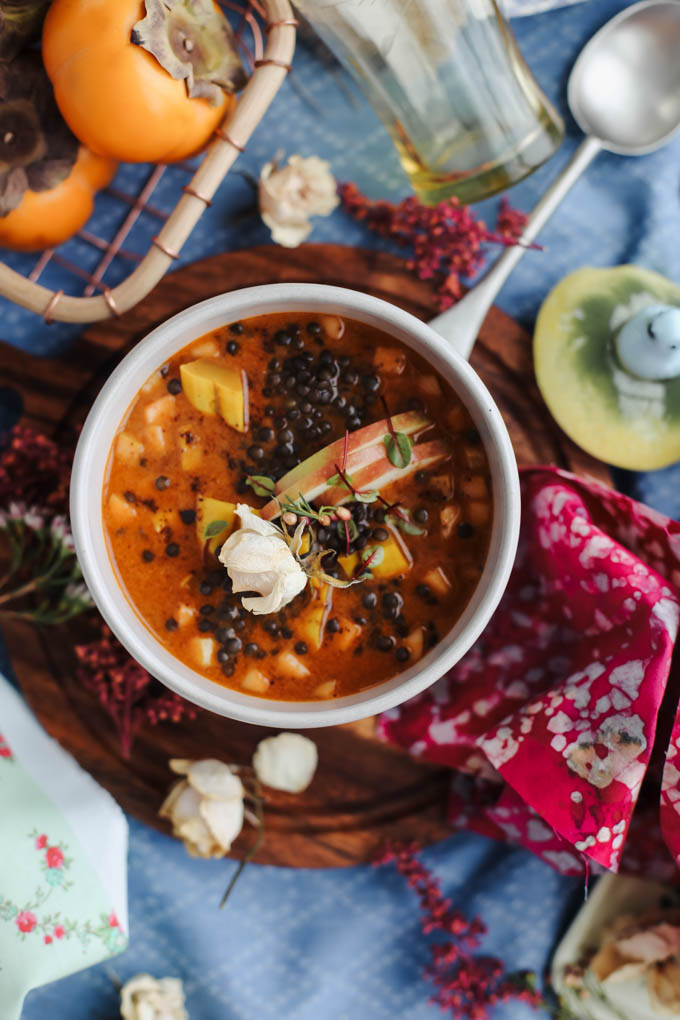 This hearty One-Pot, Moroccan-Inspired Garden Lentil Stew is the perfect simple meal to serve on a weeknight, especially as the seasons change. The recipe calls for a bounty of fresh vegetables and aromatic spices that are sure to please any palate!