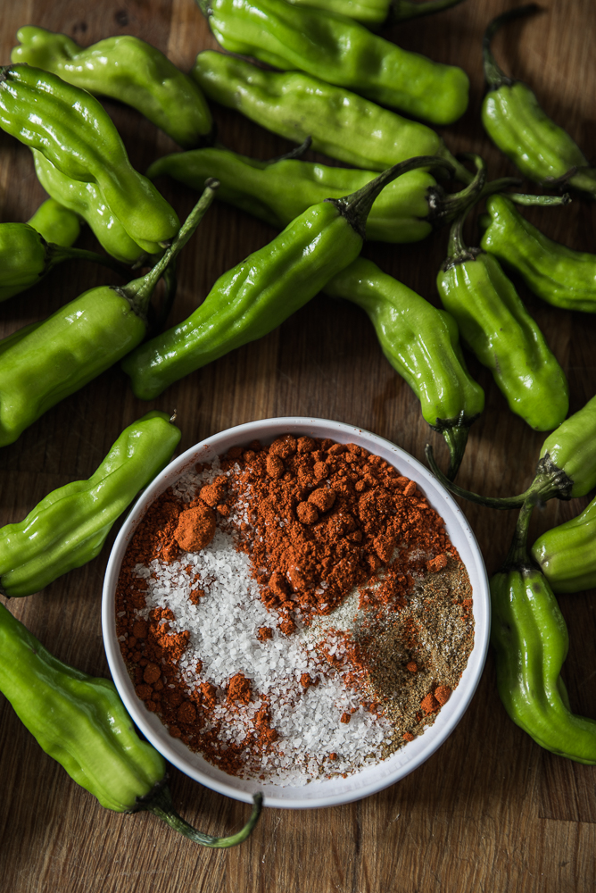 You need these Blistered Shisito Peppers to get your next party started! Japanese shisito peppers are paired with flavor-packed southwest spices for an amazing fusion of flavors. Vegan, gluten-free, and Ketogenic Diet friendly!