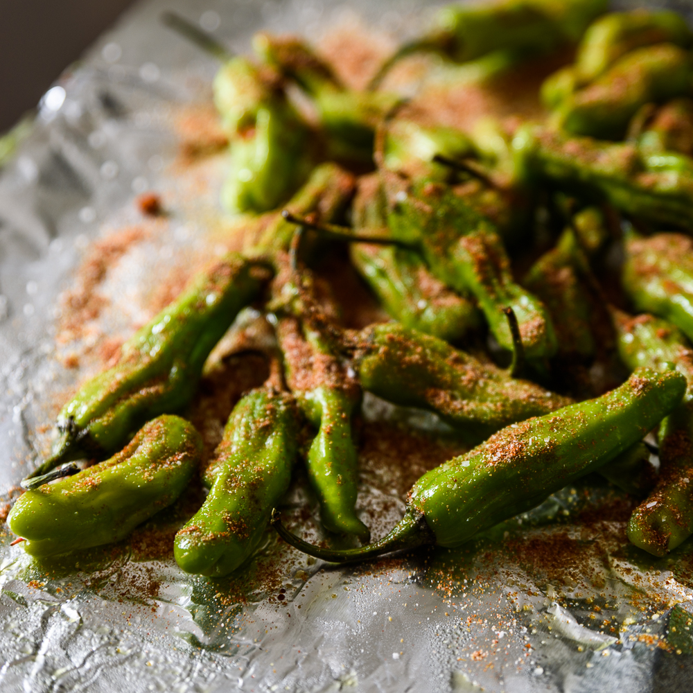 Blistered Shisito Peppers with Southwest Spice Rub