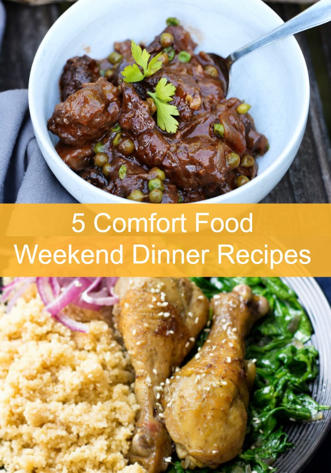 Wind down with a Sunday supper before gearing up for your busy week when you try these five surprisingly simple Weekend Dinner Recipes. These dishes are Comfort Food at it's finest!