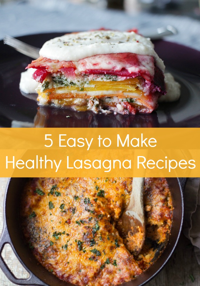 If you are looking to lighten up your family's favorite pasta recipe then you need to try these five Healthier Classic Lasagna recipes. They are perfect when you are trying to stick with your healthy eating goals!