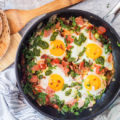 The season of feasting is right around the corner and this Breakfast Egg Skillet is the perfect holiday leftover meal! This gluten-free and dairy-free breakfast bake uses ham, eggs, and a host of vegetables for the perfect Sunday brunch!