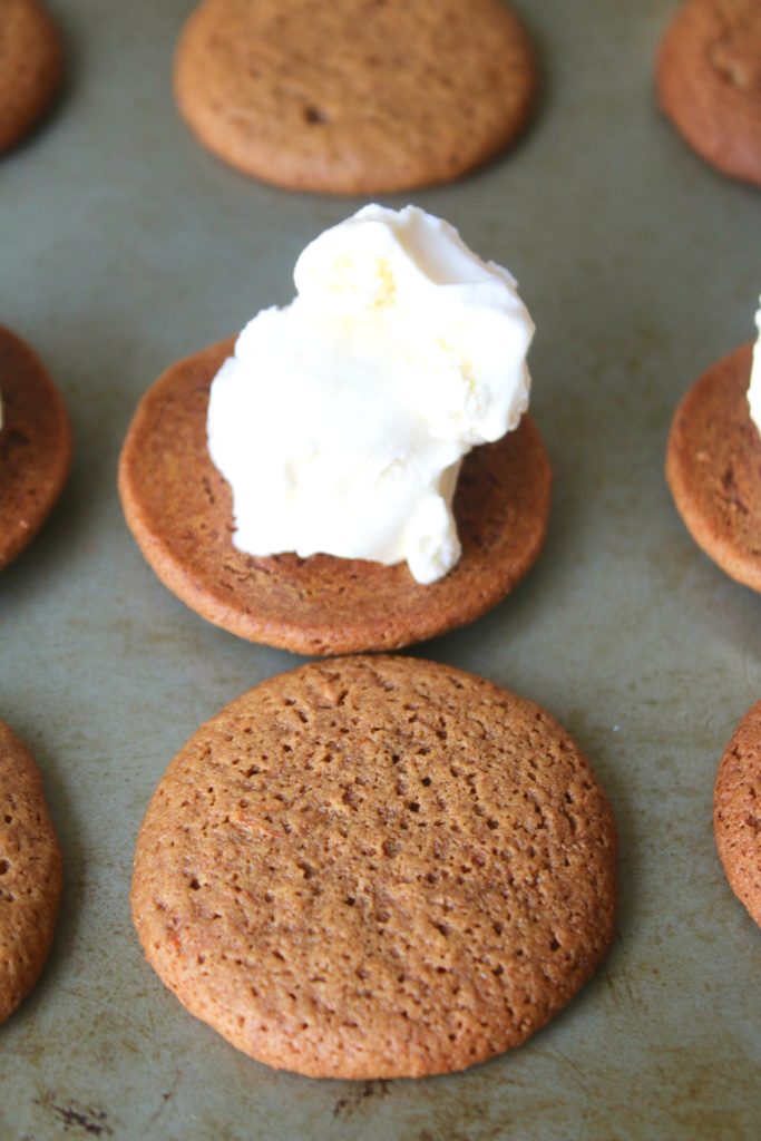 Don't let summer have all the fun! It might be fall, but that doesn't mean you need to ditch the ice cream. These Orange Molasses Cookie Ice Cream Sandwiches are perfect for this time of year!