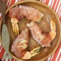 Enjoy these delightful Prosciutto-Wrapped Stuffed Shrimp Appetizer at your Feast of the Seven Fishes this year. Jumbo shrimp are stuffed with a cream cheese mixture, wrapped in prosciutto, and baked to perfection!