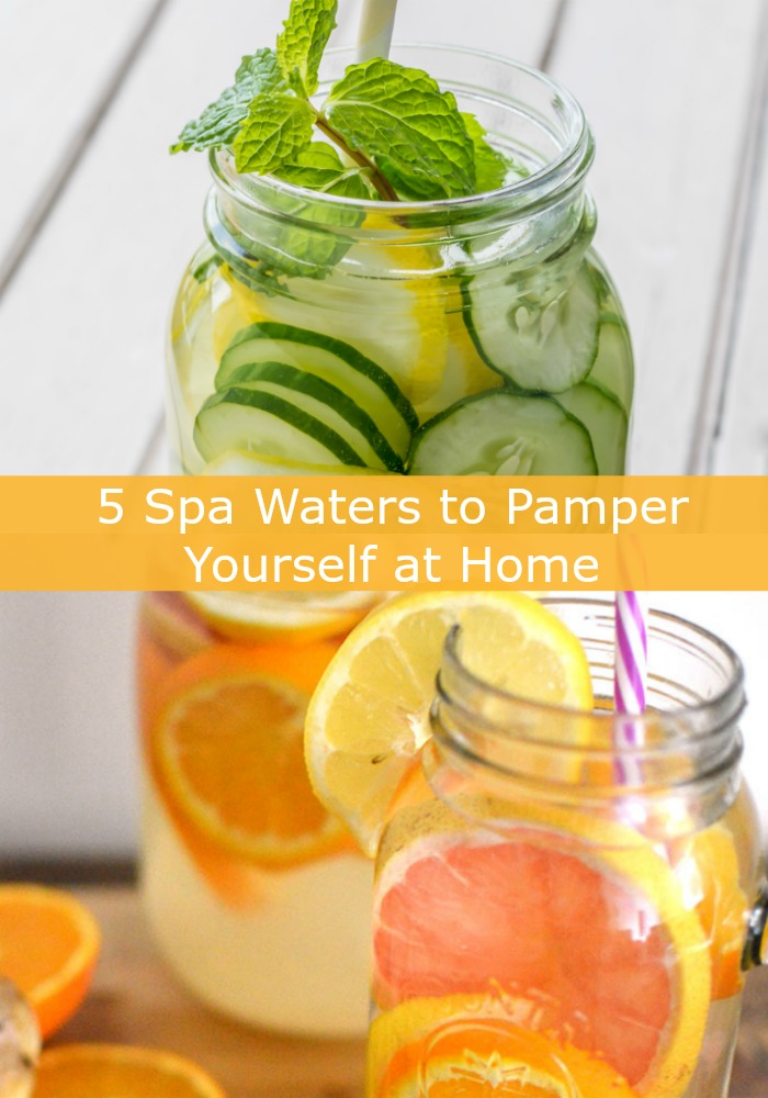 Needing a day at the spa, but trying to save money? Start by making one of our DIY Spa Waters. It's easy to pamper yourself at home affordably with these five refreshing recipes!