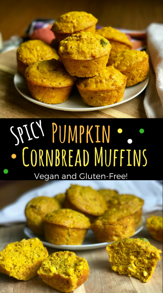 Enjoy seasonal baked goods while sticking with your healthy eating goals. These Vegan GF Pumpkin Cornbread Muffins are a spicy-savory spin on traditional cornbread muffins to give you what you crave without all the guilt.
