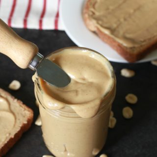 This natural Cinnamon Maple Peanut Butter recipe is so creamy and flavorful you will want to smear it on more than just your morning toast!
