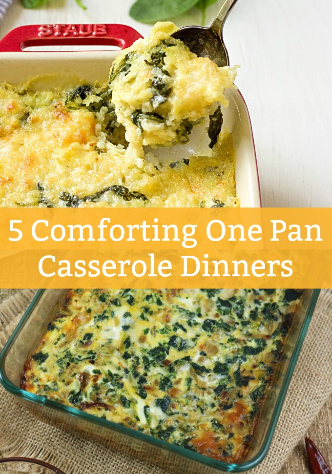 There's nothing quite like a big plate of comfort food on a chilly evening. Warm the hearts of your friends and family when you serve up any one of these five comforting One-Pan Casserole Dinners tonight!