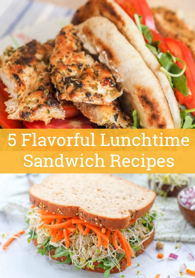 Don't overlook enjoying a delicious lunch just because your day is busy. These five flavorful Lunchtime Sandwich Recipes are quick meals that will make your tastebuds dance!