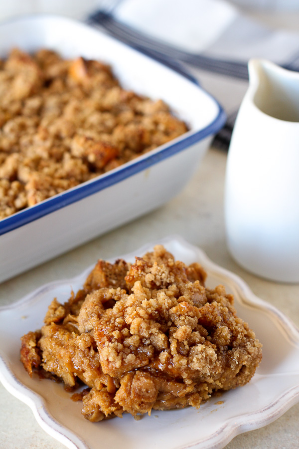 The marriage of gingerbread and french toast in this make-ahead breakfast is perfect for holiday mornings. There's nothing not to love about this Gingerbread French Toast Casserole!