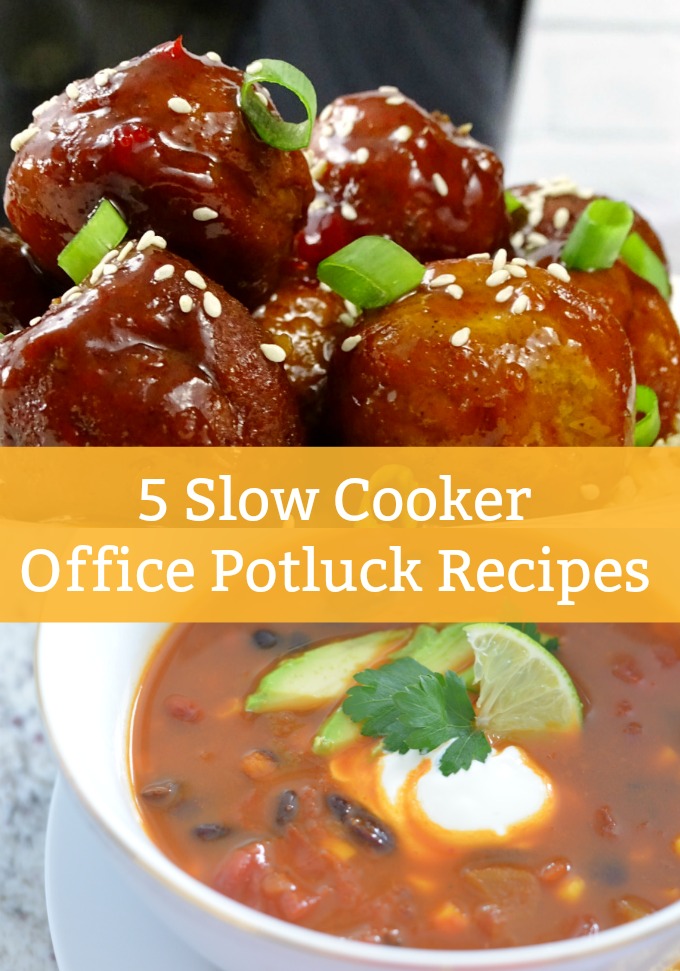 You won't need to stress over what to make the next time your coworkers want to have a midday get-together. These five crowd-pleasing Slow Cooker Office Potluck Recipes are the solution!