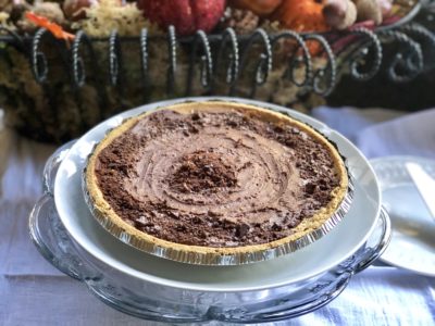 This No-Bake Chocolate Sweet Potato Pie is a creamy, delicious, and ultra-decadent vegan and gluten-free pie that combines the wonders of sweet potato and chocolate pie all in one.